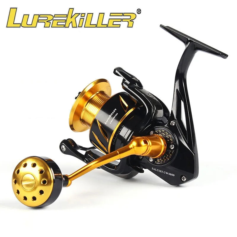 LUREKILLER Saltist CW Full Metal Spinning Reel | 12–35kg Drag | 3000–10000 Saltwater Jigging Reel