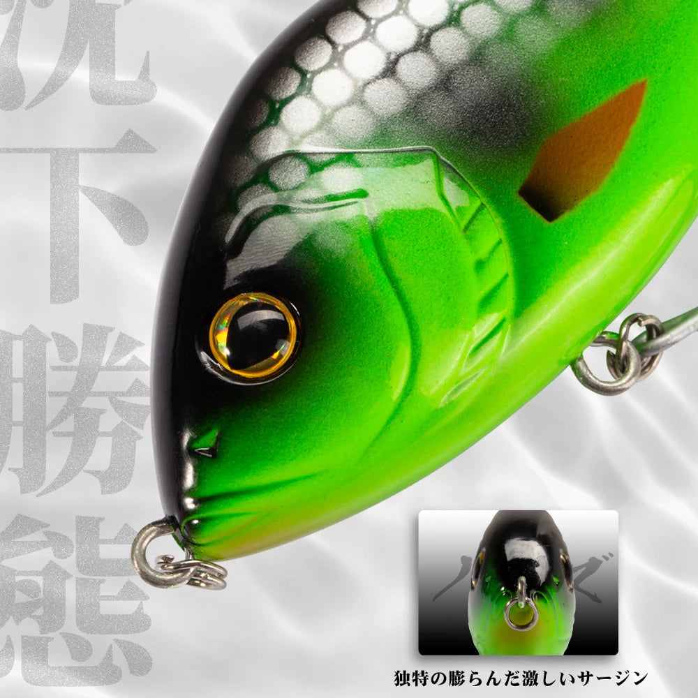 Hunthouse Slider Sinker VIB Lures (3-Pack) | 70mm & 100mm | Variable Sinking Jerkbaits | Predator Fishing