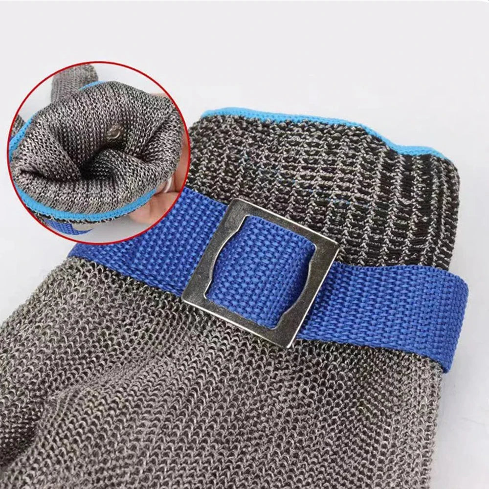 Stainless Steel Mesh Cut-Resistant Glove | Hand Protection for Fish Filleting & Food Preparation