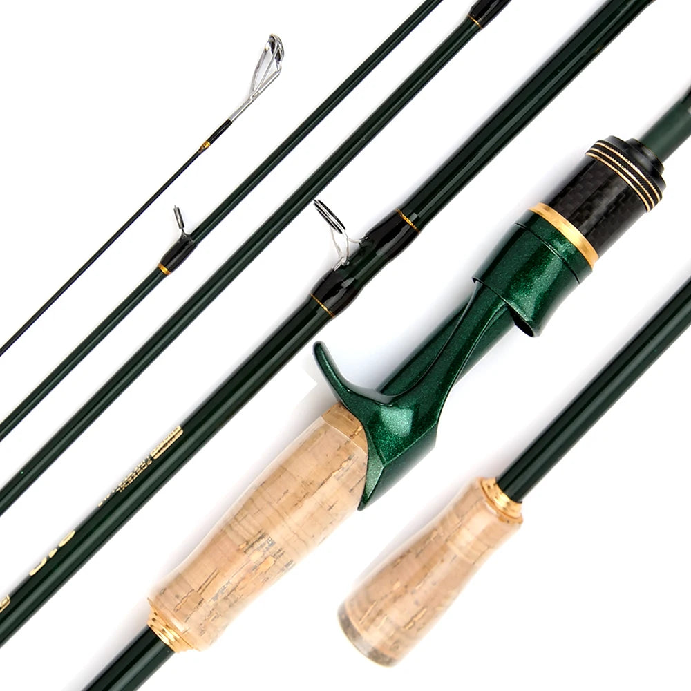 Carbon Travel Lure Rod | 2.1m / 2.4m | 6-Piece | Solid Tip | Ultralight Spinning & Casting Rod