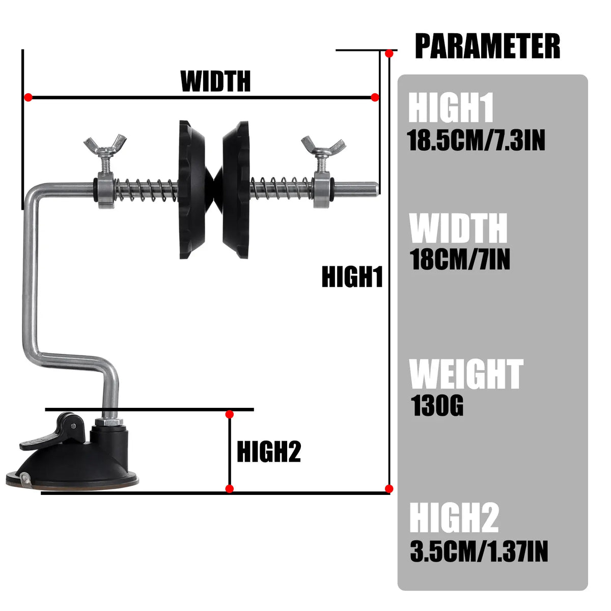 Fishing Line Spooler Tool – Tabletop Line Winder for Spinning & Baitcasting Reels