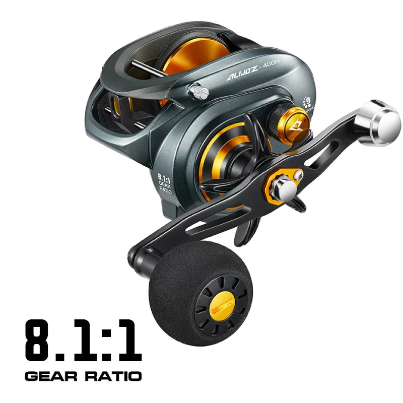 Piscifun Alijoz Alinox 400 Baitcasting Reel | Heavy-Duty 17kg Drag Aluminium Frame