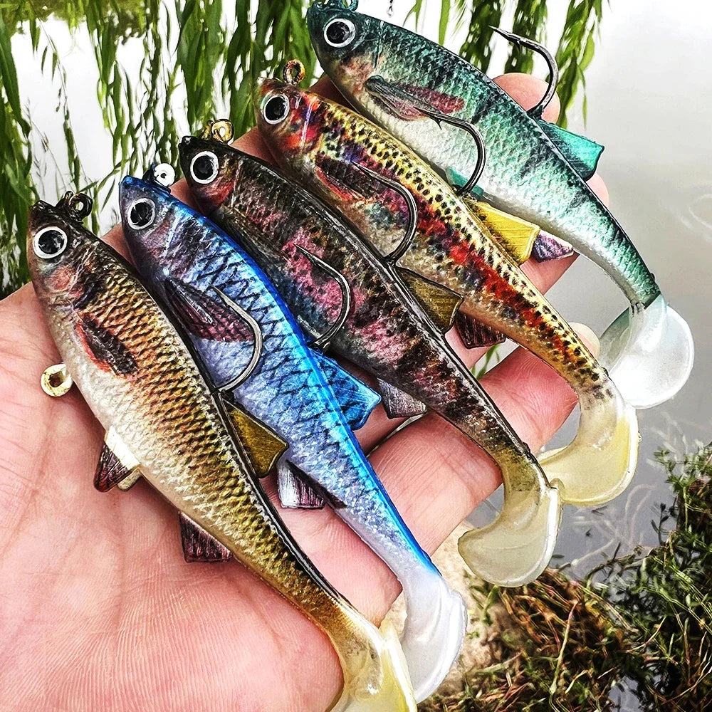 PROBEROS Paddle Tail Soft Swimbaits | 5 Pack | 80–130mm | 9.5–28g