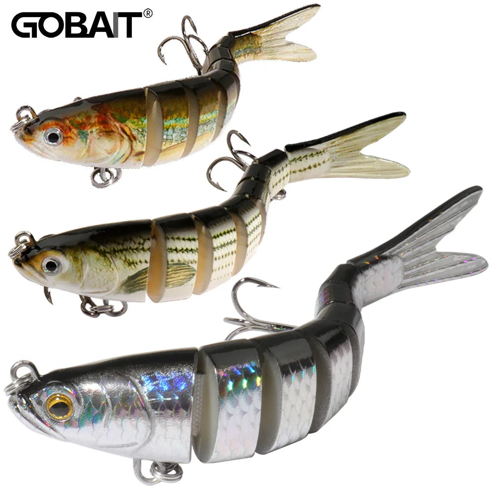 3-Pack Multi-Jointed Swimbaits | 11g / 16g / 27g | Sinking Hard Bait | Bionic Swimming Action | Bass