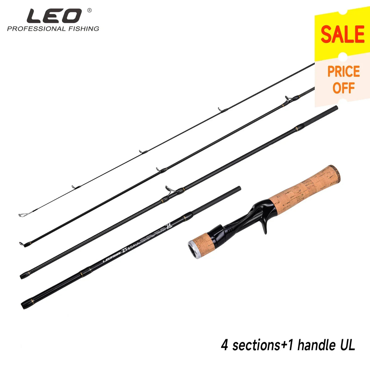 LEOFISHING Ultralight Carbon Fishing Rod | 1.56m / 1.8m | 1–6lb Fast Action | Spinning & Casting