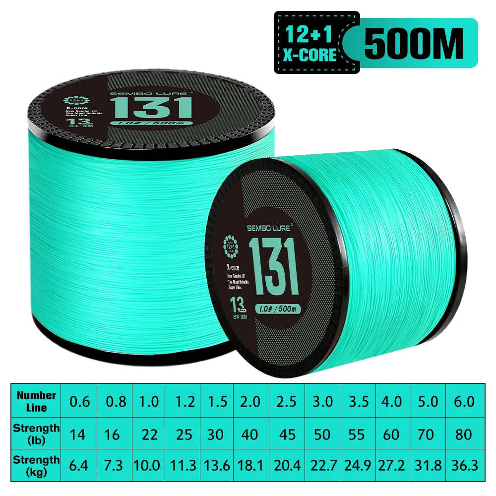 ZUKIBO Premium Braided Fishing Line | Floating PE Braid | 150m / 200m / 500m | Saltwater & Freshwater