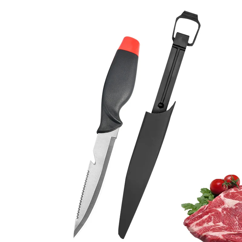 WXCOO Stainless Steel Fish Fillet Knife with Sheath | Multipurpose Cutting Knife