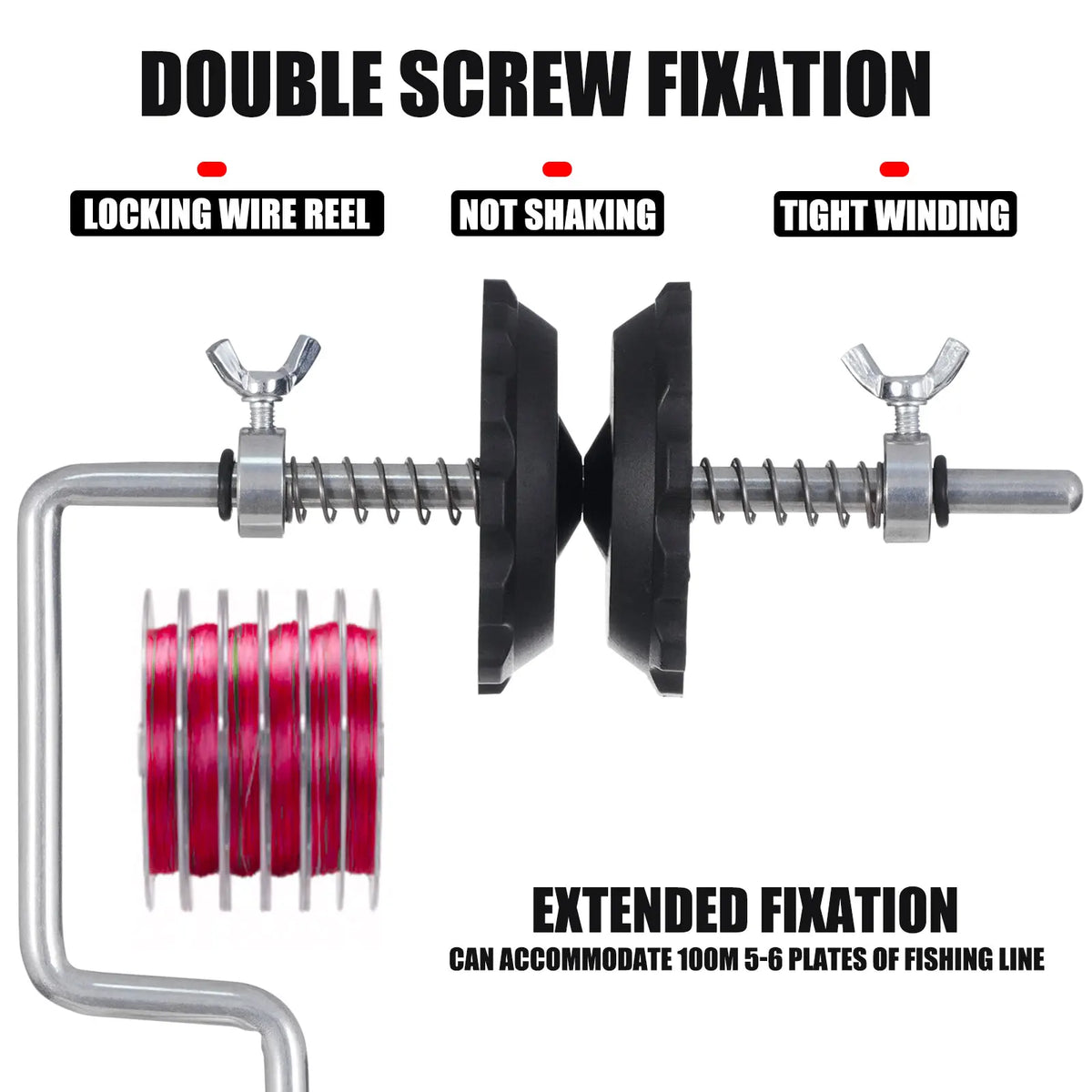 Fishing Line Spooler Tool – Tabletop Line Winder for Spinning & Baitcasting Reels