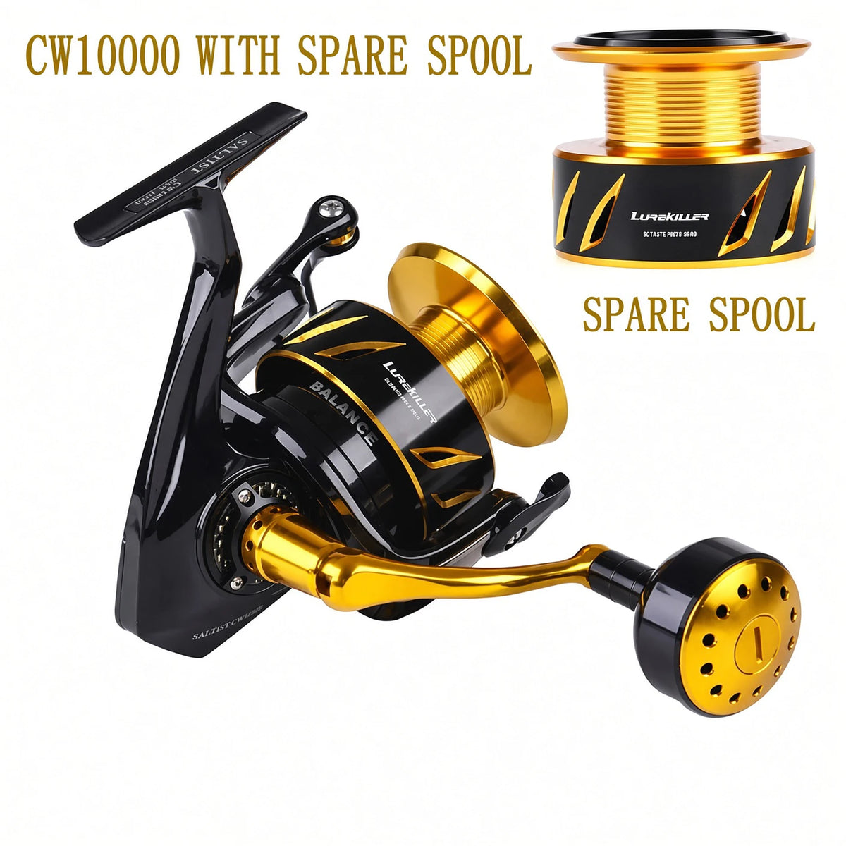 LUREKILLER Saltist CW Full Metal Spinning Reel | 12–35kg Drag | 3000–10000 Saltwater Jigging Reel