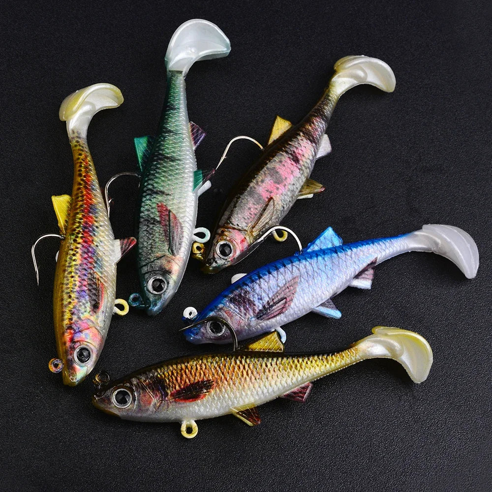 PROBEROS Paddle Tail Soft Swimbaits | 5 Pack | 80–130mm | 9.5–28g