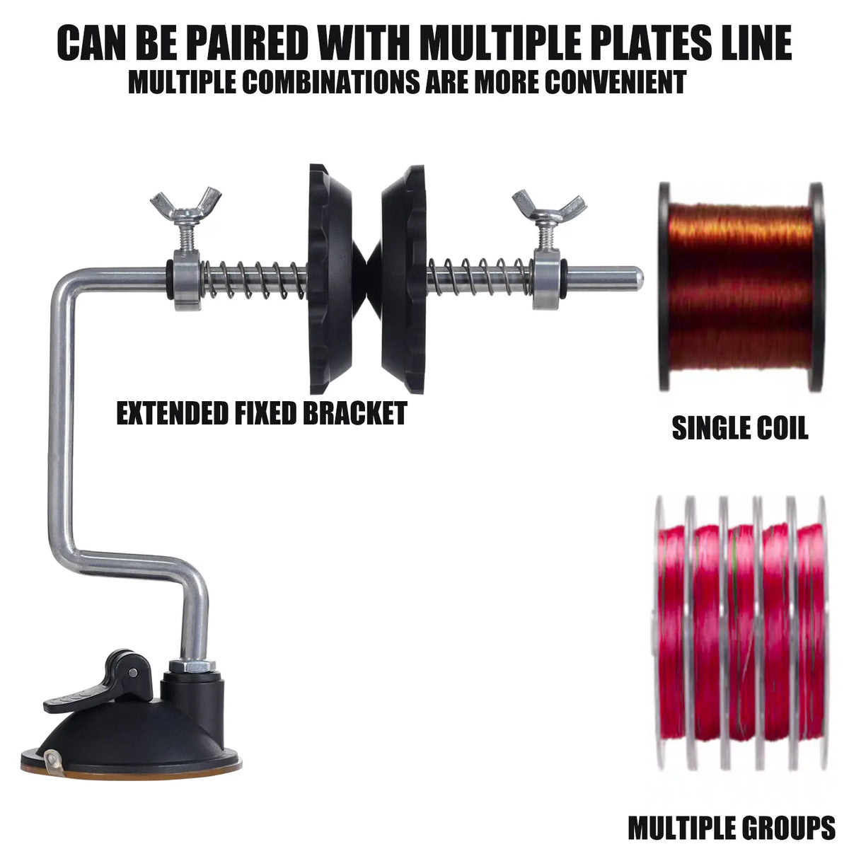 Fishing Line Spooler Tool – Tabletop Line Winder for Spinning & Baitcasting Reels
