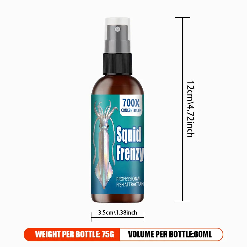 Squid Attractant Fishing Liquid | Multi-Effect Squid Scent | Professional Squid Fishing Additive