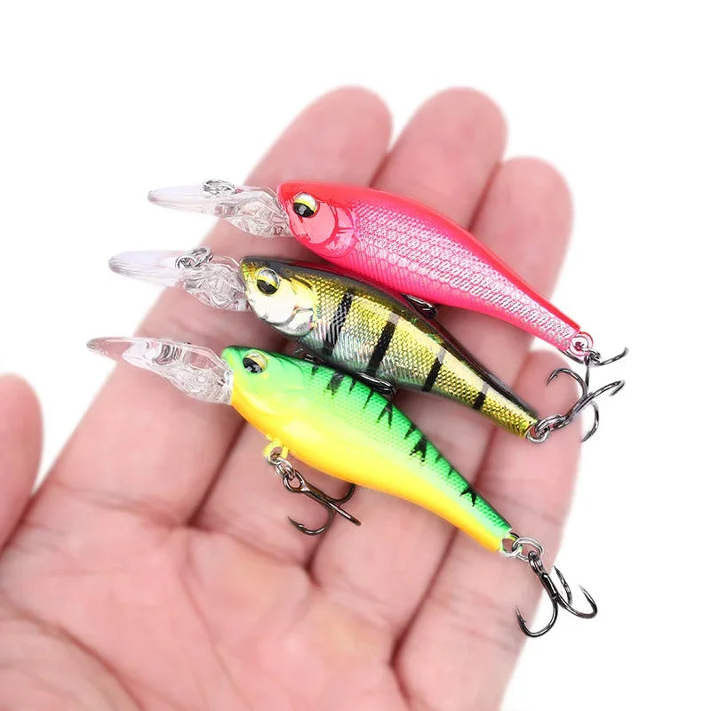 OUTKIT Slow Sinking Minnow | 50mm 3.9g | Finesse Hardbody Lure