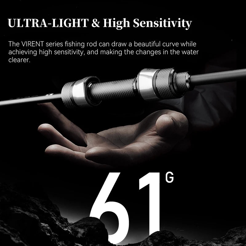 TSURINOYA VIRENT S702L Light Game Fishing Rod | 2.10m 72g