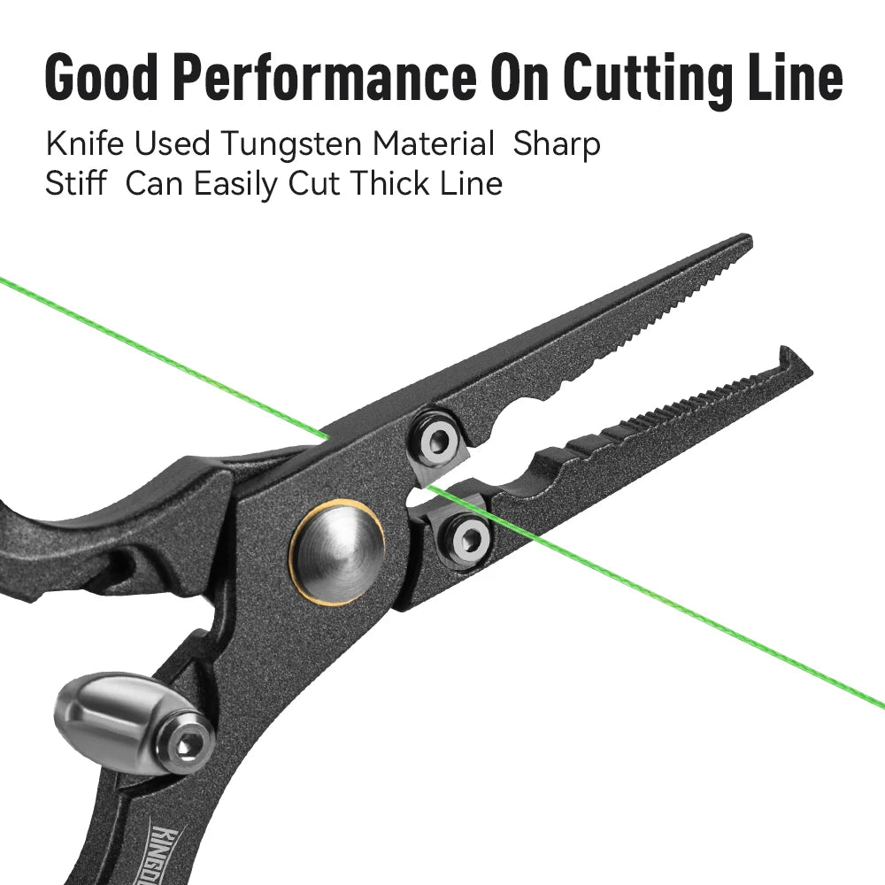 YOOFISH Multifunction Fishing Pliers | 15cm Stainless Steel | Split Ring & Hook Remover