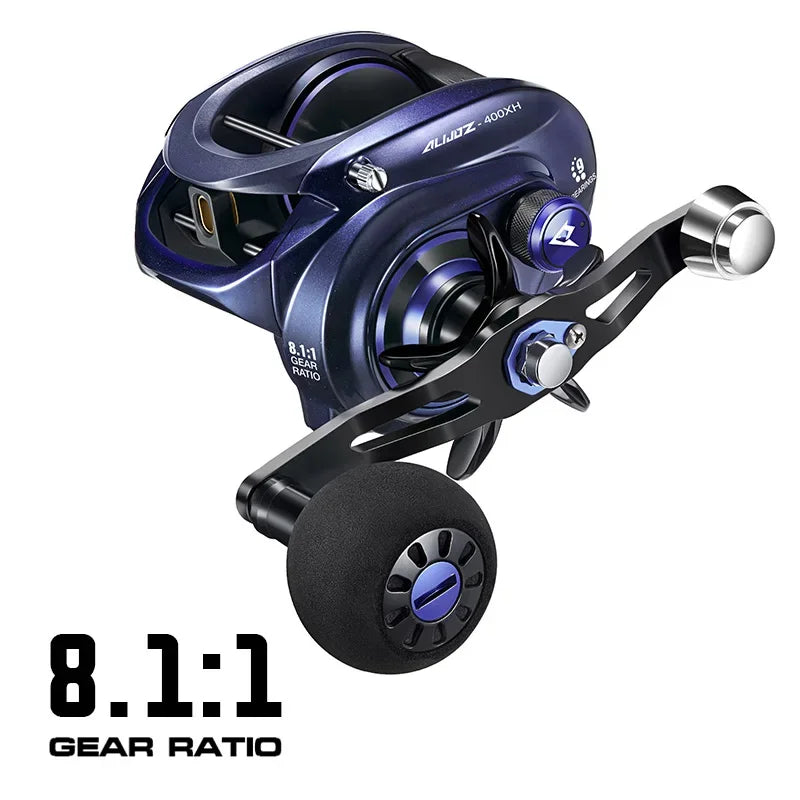 Piscifun Alijoz Alinox 400 Baitcasting Reel | Heavy-Duty 17kg Drag Aluminium Frame