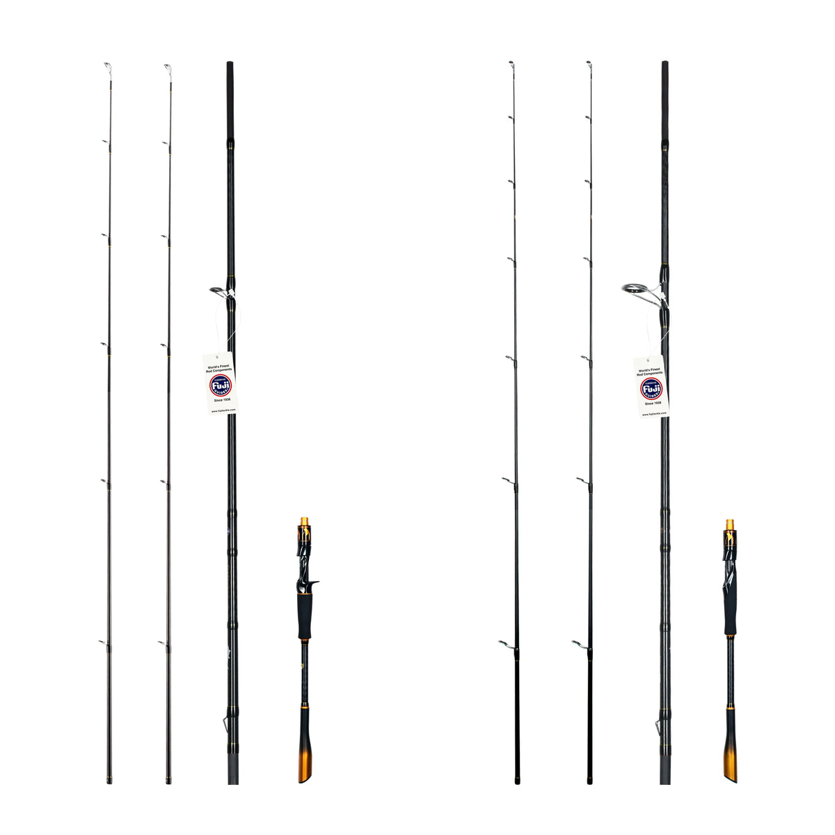 BIUTIFU 2-Tip Spinning & Baitcasting Rod – T1000 Carbon, Fuji Guides (1.8–2.7 m)