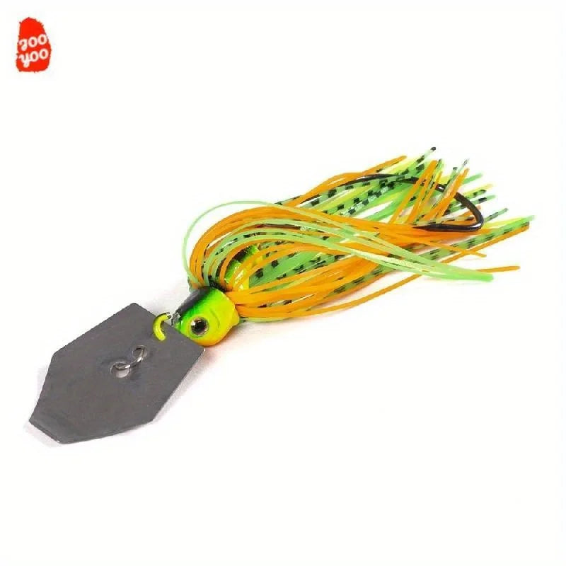 Weedless Chatterbait Lure Set (6-Pack) | 10cm / 11g | Bladed Sequin Spinner | Bionic Fishing Baits