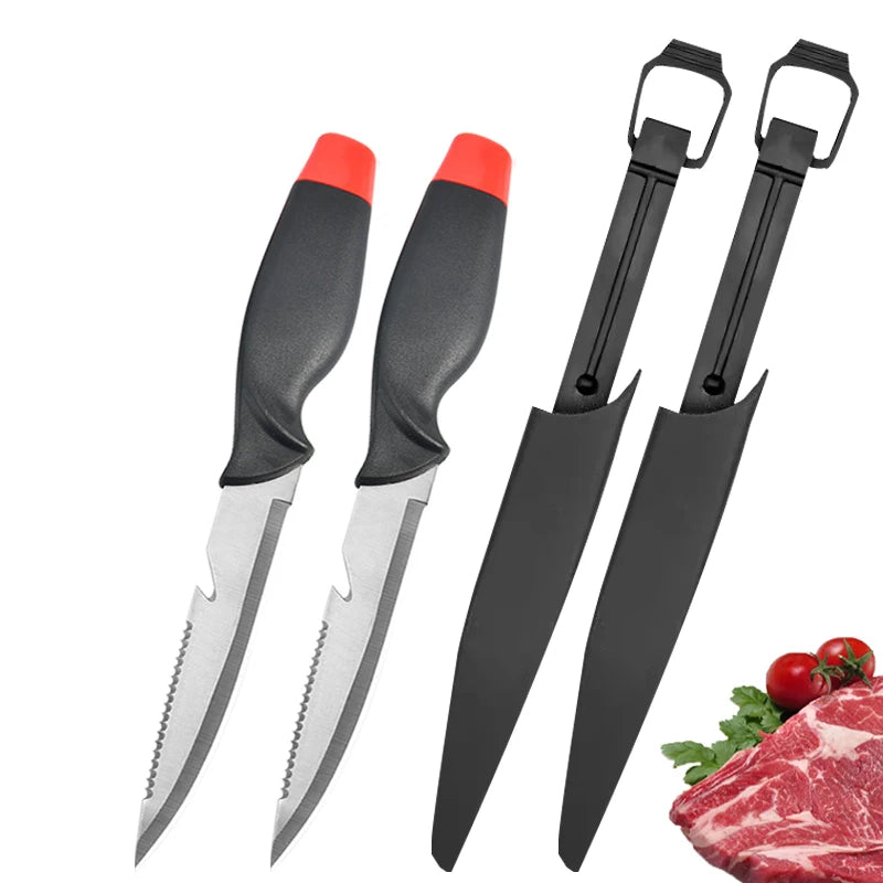 WXCOO Stainless Steel Fish Fillet Knife with Sheath | Multipurpose Cutting Knife