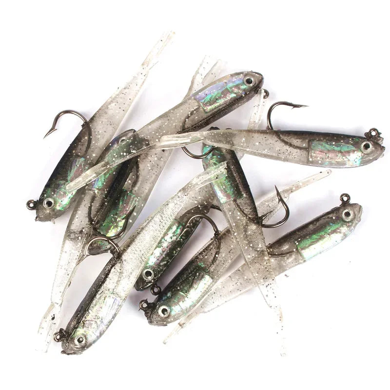 5-Pack Baitfish Soft Plastic Lures | 75mm / 2.2g | Finesse Minnow Baits