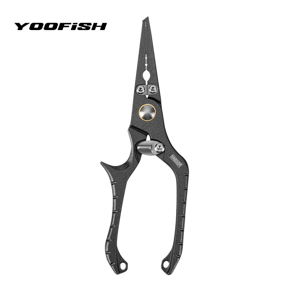 YOOFISH Multifunction Fishing Pliers | 15cm Stainless Steel | Split Ring & Hook Remover