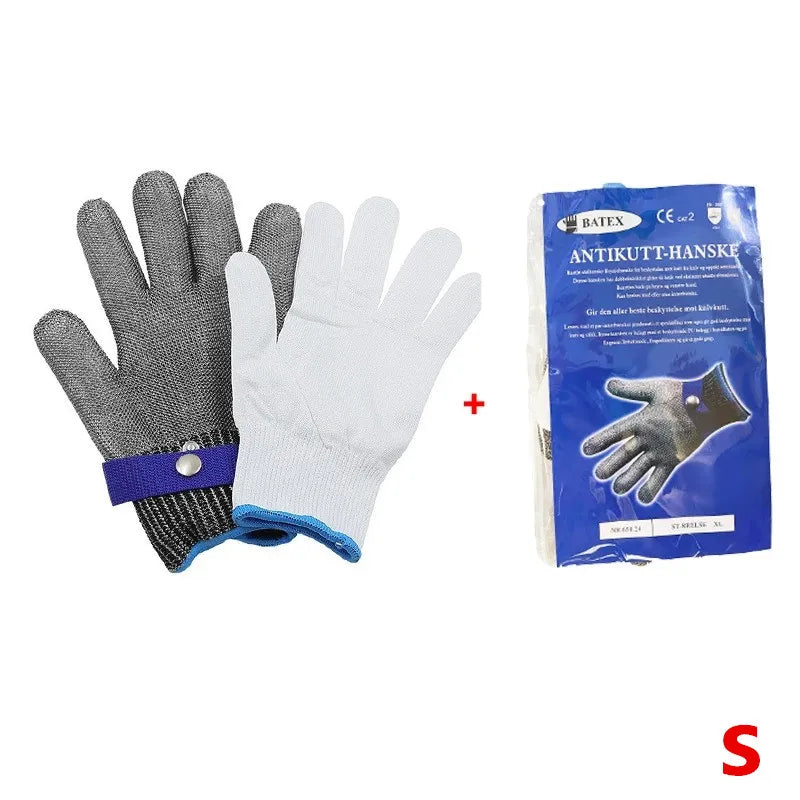 Stainless Steel Mesh Cut-Resistant Glove | Hand Protection for Fish Filleting & Food Preparation