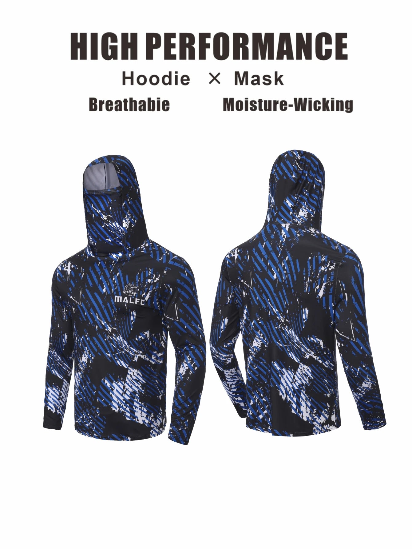 MALFC Hooded Fishing Shirt | UPF UV Protection | Long Sleeve Fishing Apparel