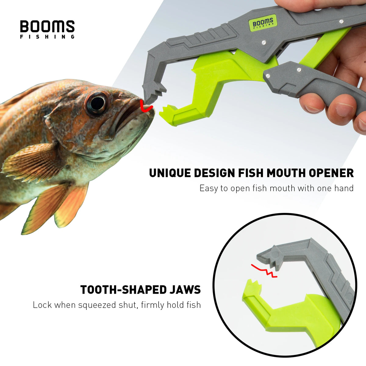 Booms Fishing G5F7 Pliers & Fish Gripper Set | Lanyard & Sheath | Fishing Tool Kit