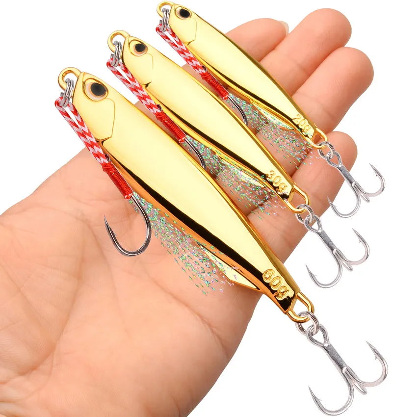 30-Piece Cast Jig Set – 10 g / 20 g / 30 g Metal Lures (Silver, Gold & Multi-Colour Finishes)