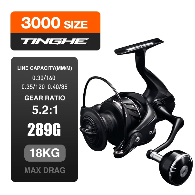 SEASIR TINGHE Spinning Reel | 2500–6000 | Up to 20kg Drag | 5.2:1 | Saltwater Series