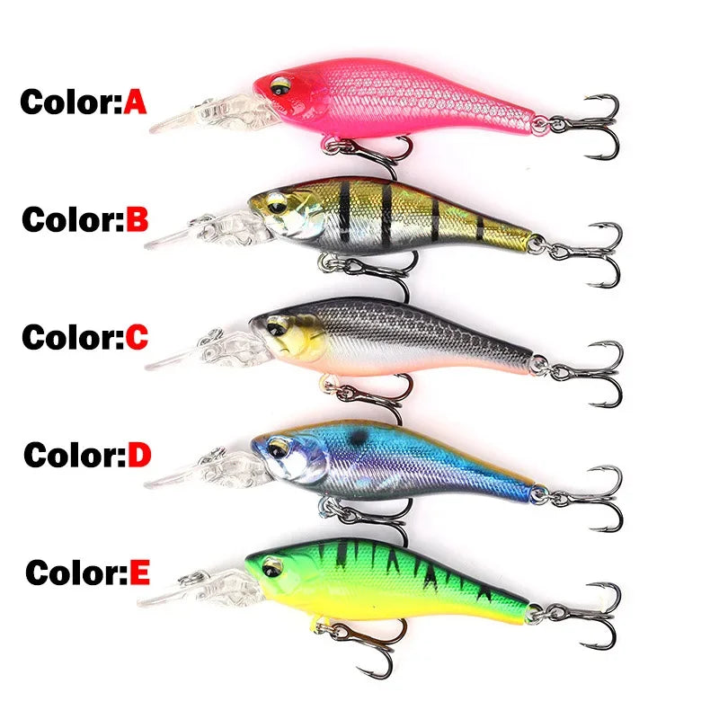 OUTKIT Slow Sinking Minnow | 50mm 3.9g | Finesse Hardbody Lure