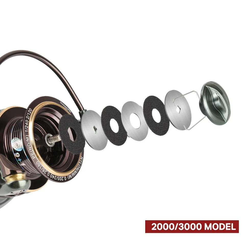 TSURINOYA Jaguar Spinning Reel | 1000–3000 Double Spool