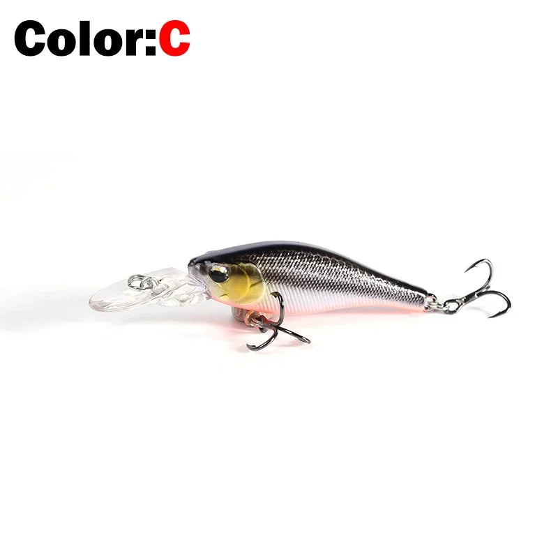 OUTKIT Slow Sinking Minnow | 50mm 3.9g | Finesse Hardbody Lure