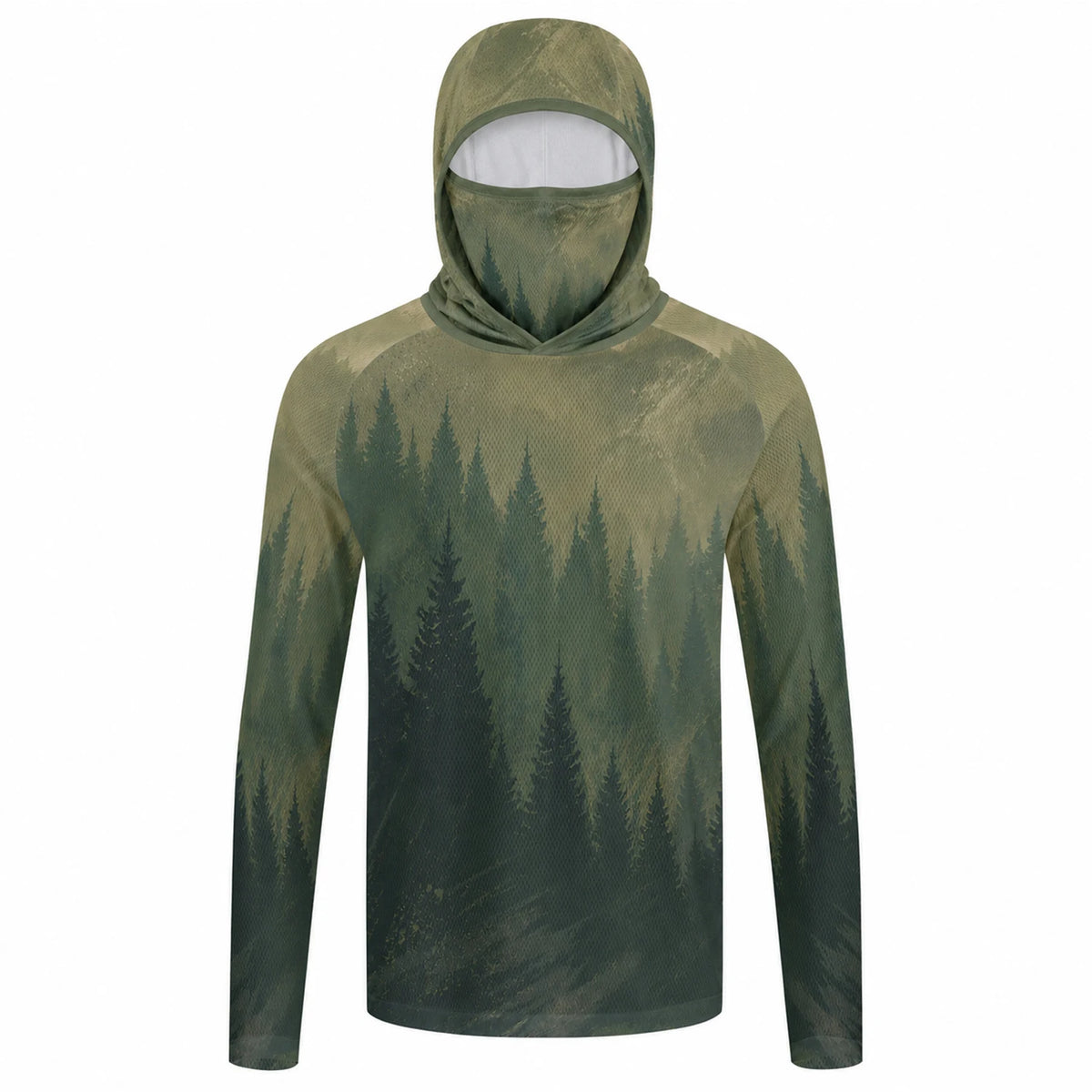 Men’s Hooded Long Sleeve Fishing Shirt | Lightweight UV Sun Protection Fishing Shirt