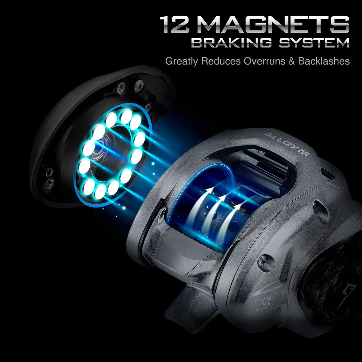 Piscifun Alloy M Baitcasting Reel | Aluminium Frame 10kg Drag