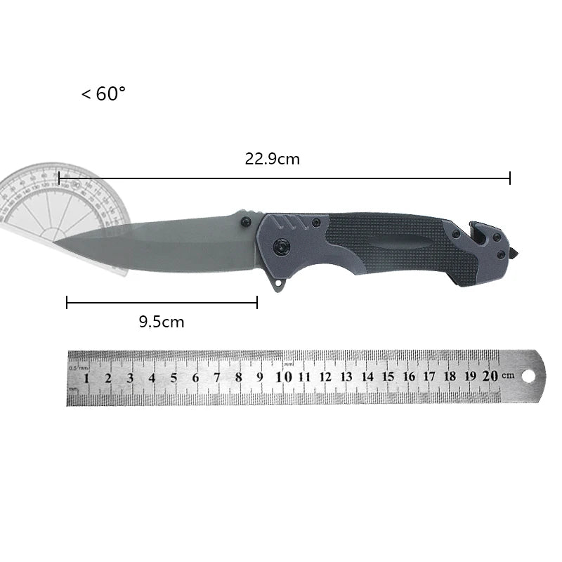 Folding Pocket Knife | Stainless Steel Blade | 22.9cm Overall Length