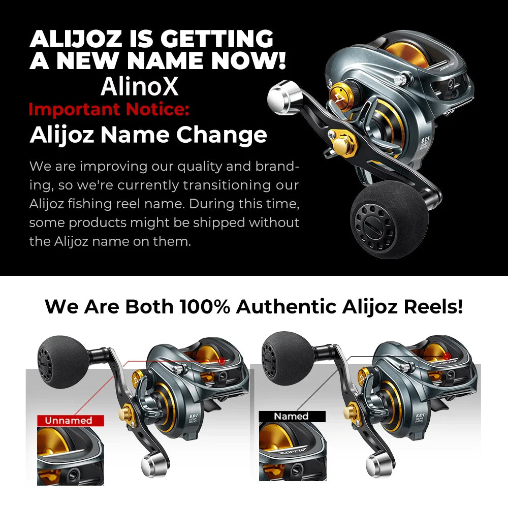 Piscifun Alijoz Alinox 300 Baitcasting Reel | 15kg Drag Aluminium Frame