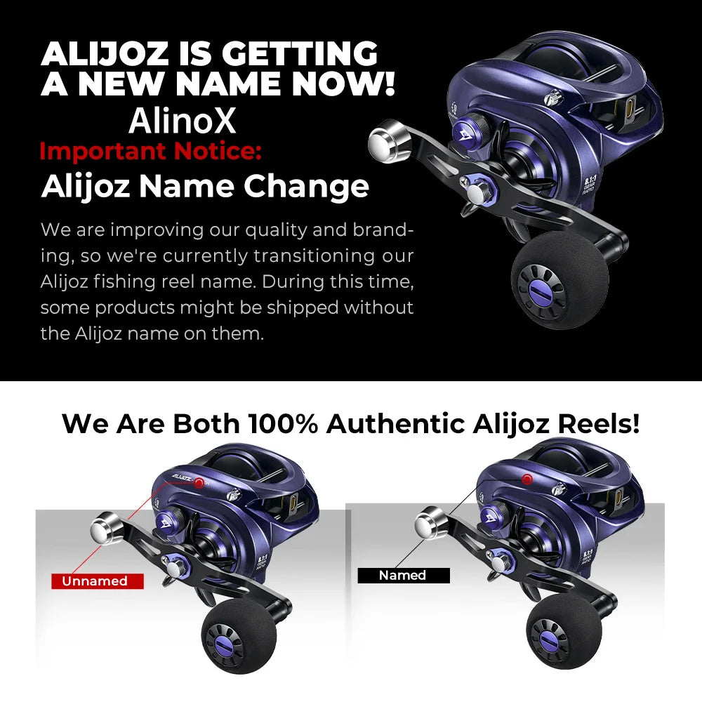 Piscifun Alijoz Alinox 400 Baitcasting Reel | Heavy-Duty 17kg Drag Aluminium Frame