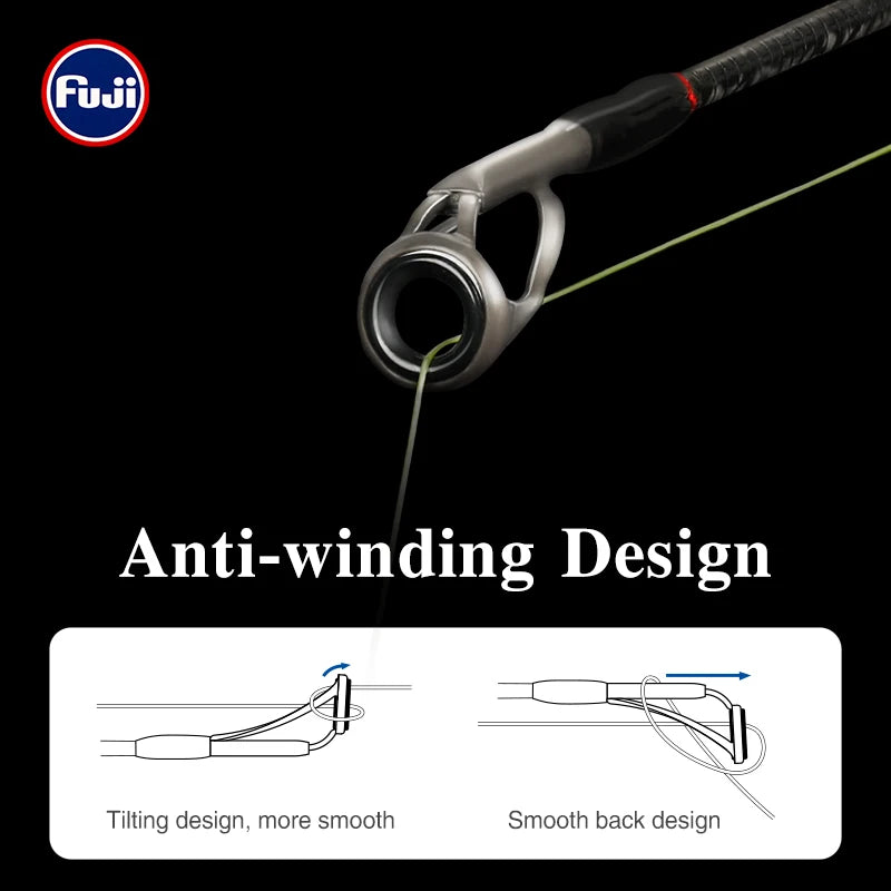 TSURINOYA HACKER II Long Casting Lure Rod | Carbon Fibre FUJI Components