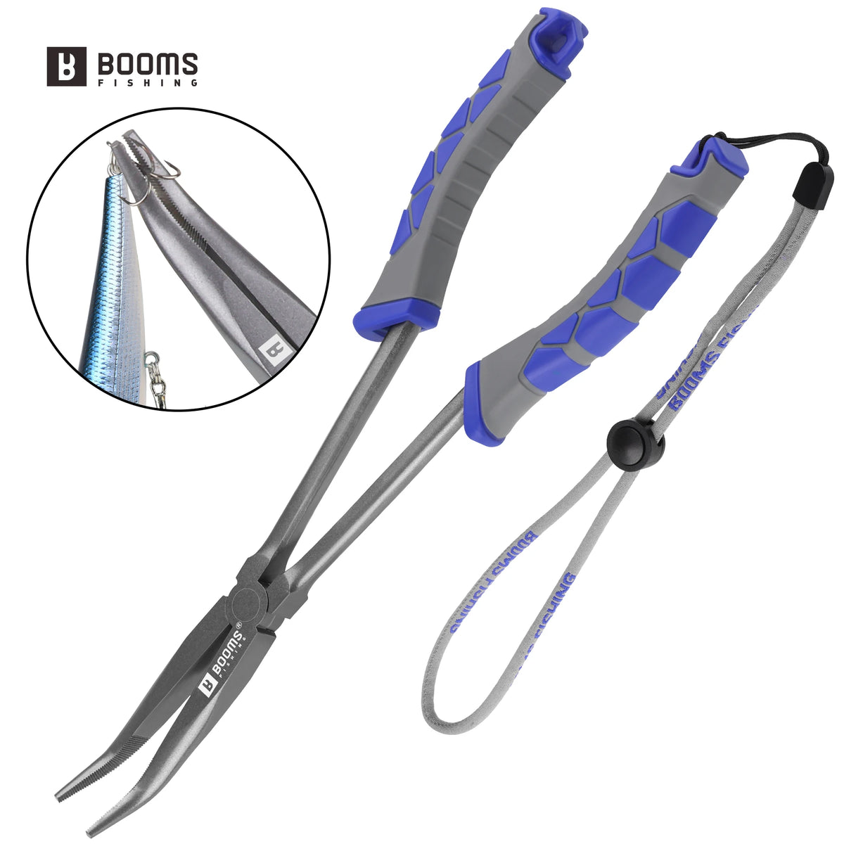Booms Fishing Long Nose Pliers | 28cm Hook Remover Tool | Saltwater & Freshwater