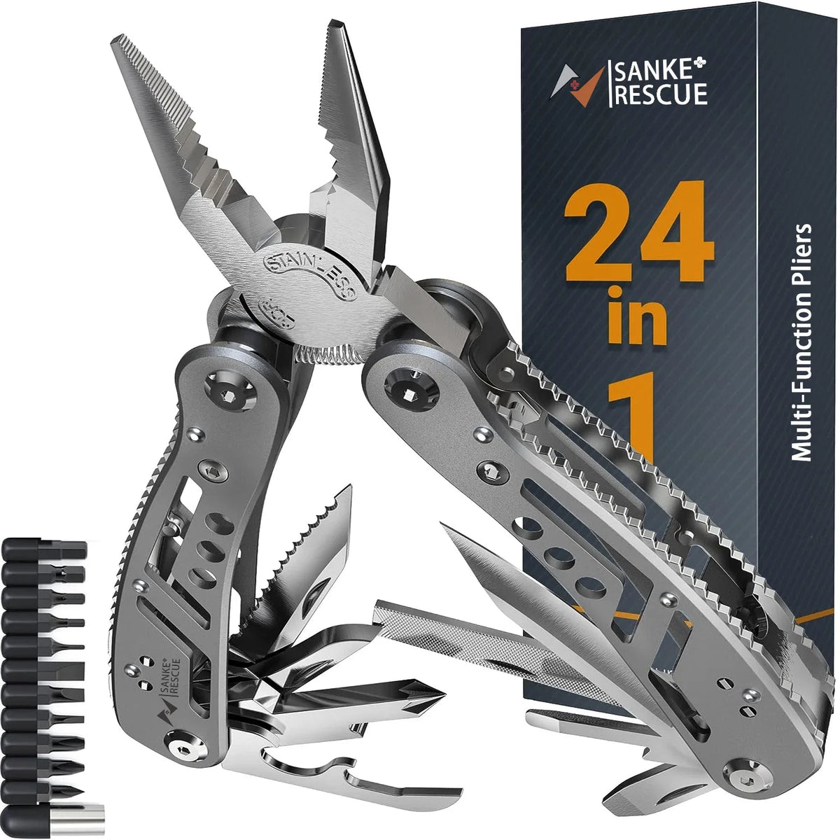 24-in-1 Multitool Pliers | Survival, Camping & Fishing Multi-Tool