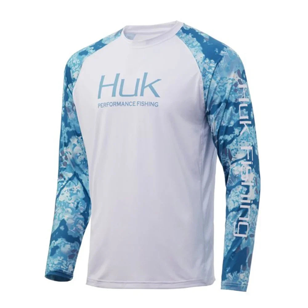 HUK Men’s Performance Fishing Shirt UPF50+ | Breathable Long Sleeve Hoodie