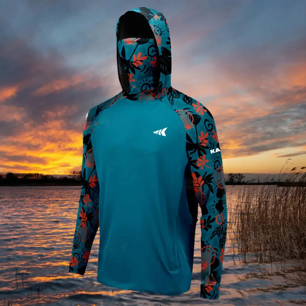 Hooded Fishing Shirt – UPF 50+ Sun Protection, Quick-Dry & Breathable Fabric