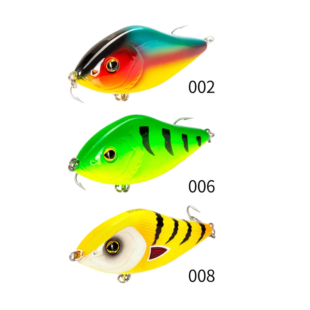 Hunthouse Slider Sinker VIB Lures (3-Pack) | 70mm & 100mm | Variable Sinking Jerkbaits | Predator Fishing