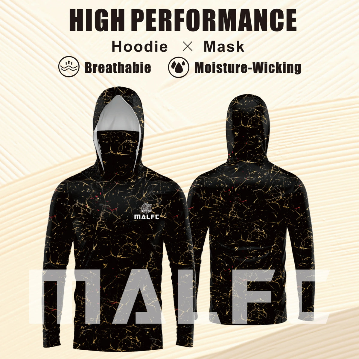 MALFC Hooded Fishing Shirt | UPF UV Protection | Long Sleeve Fishing Apparel