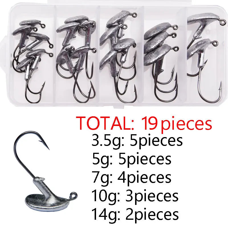 Bulk Jig Head Pack β Multiple Weights & Styles for Soft Plastics (Strong, Sharp & Salt-Ready)