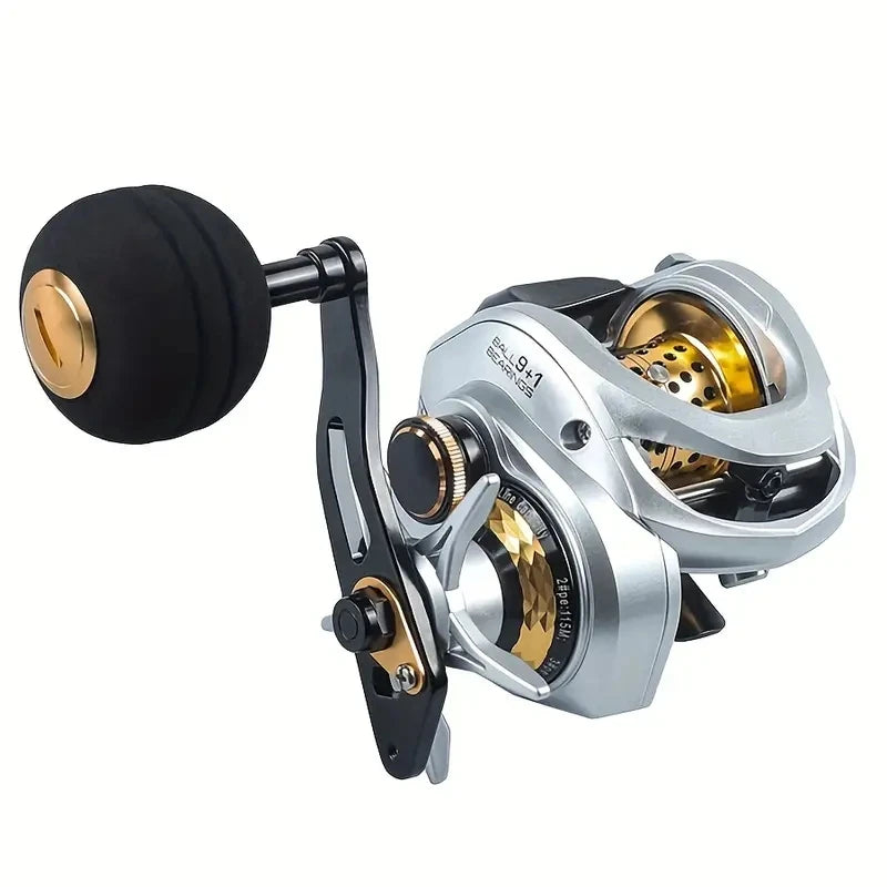 TDC3000 Gen 2 Baitcasting Reel | All-Metal Water Drop Design | 9+1 Bearings | 6.3:1 Gear Ratio | 16KG Max Drag