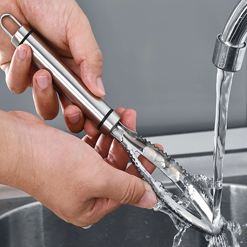 Stainless Steel Fish Scaler | Fish Scale Remover & Cleaning Tool