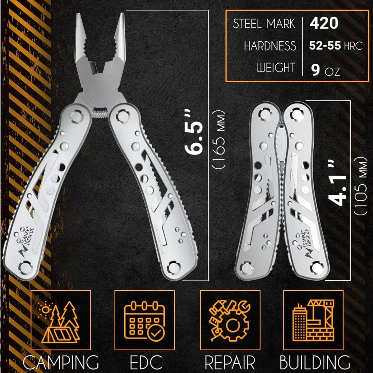 24-in-1 Multitool Pliers | Survival, Camping & Fishing Multi-Tool
