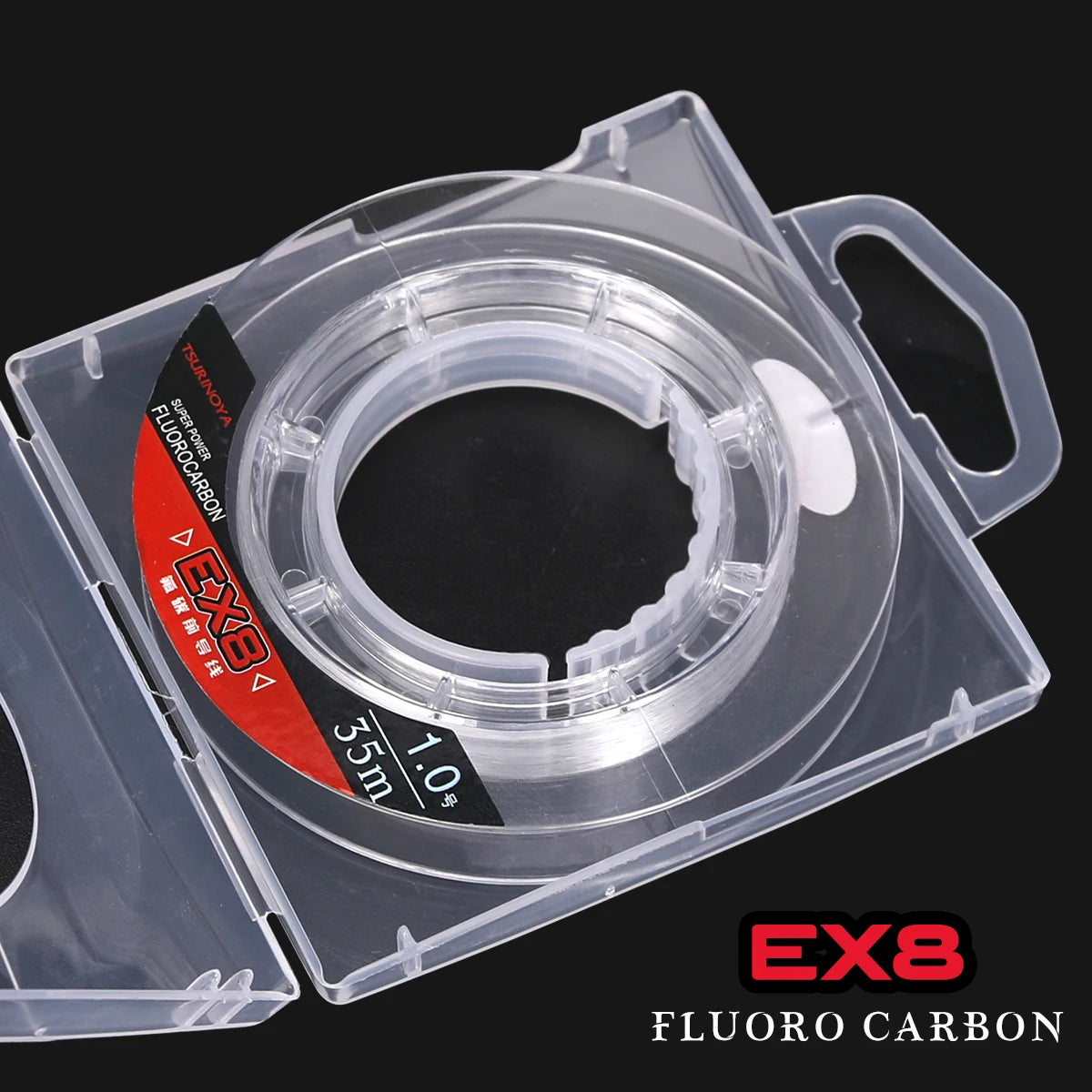 TSURINOYA EX8 100% Fluorocarbon Fishing Line | 35m